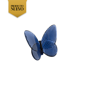 Mariposa De La Suerte Baccarat Azul Medianoche en cristal